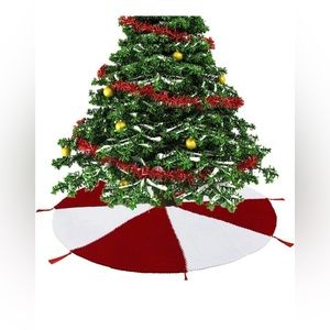 Christmas Tree Skirt with Tassels